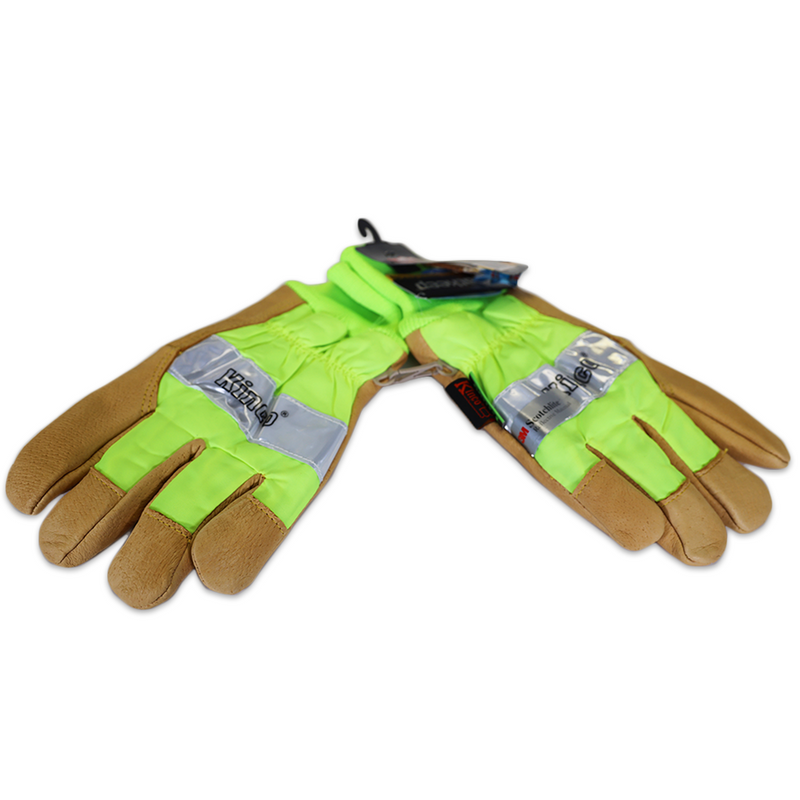Load image into Gallery viewer, Hydroflector Lined Waterproof HiViz Green Gloves - Sold by the Package of 6