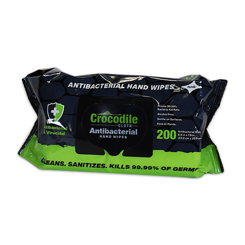 Load image into Gallery viewer, Crocodile Cloth Antibacterial Wipes - Sold by the Case of 10 Packs