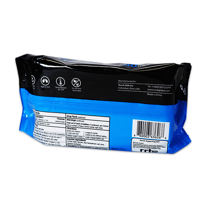 Load image into Gallery viewer, Crocodile Cloth Antibacterial Wipes - Sold by the Case of 10 Packs