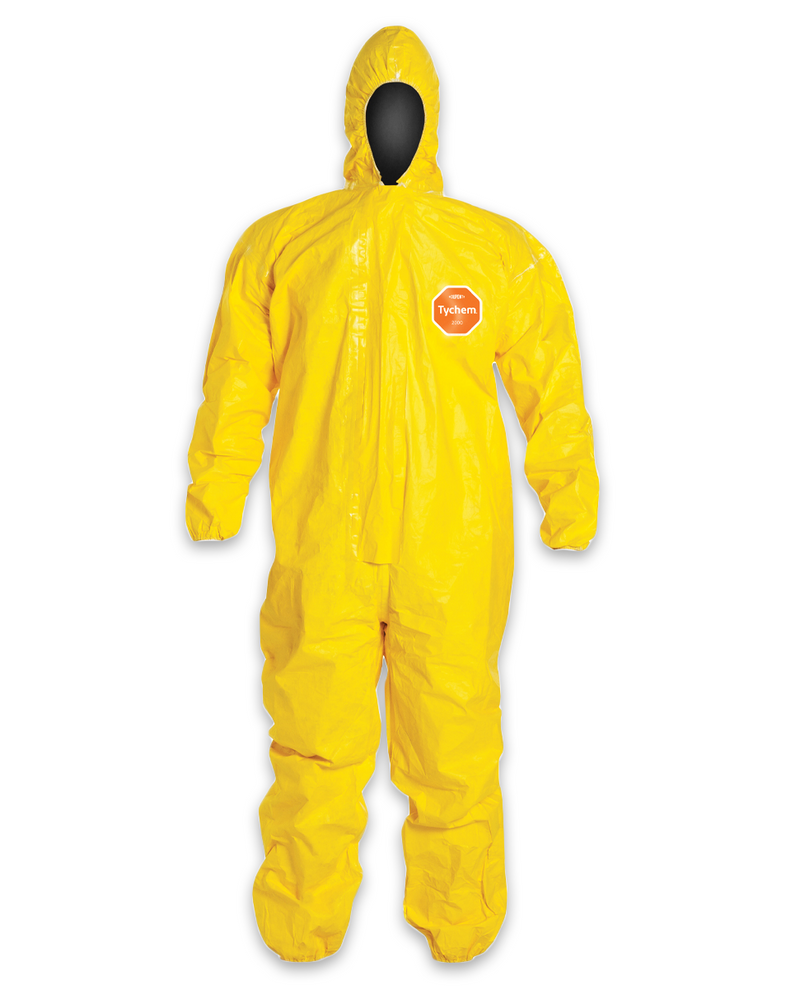 Load image into Gallery viewer, DuPont TyChem 2000 Yellow Coveralls - Sold by the Case of 4