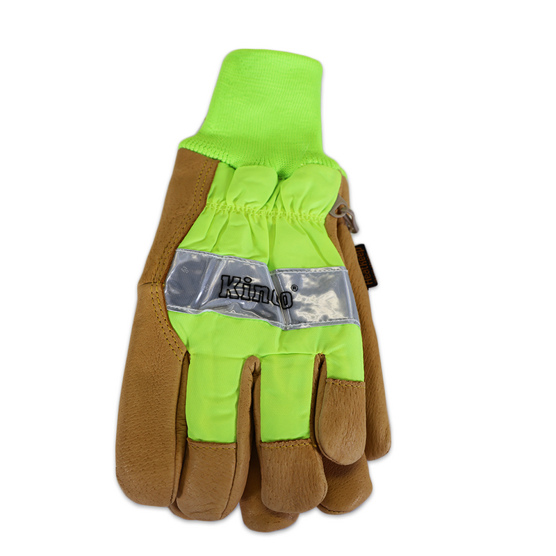 Load image into Gallery viewer, Hydroflector Lined Waterproof HiViz Green Gloves - Sold by the Package of 6
