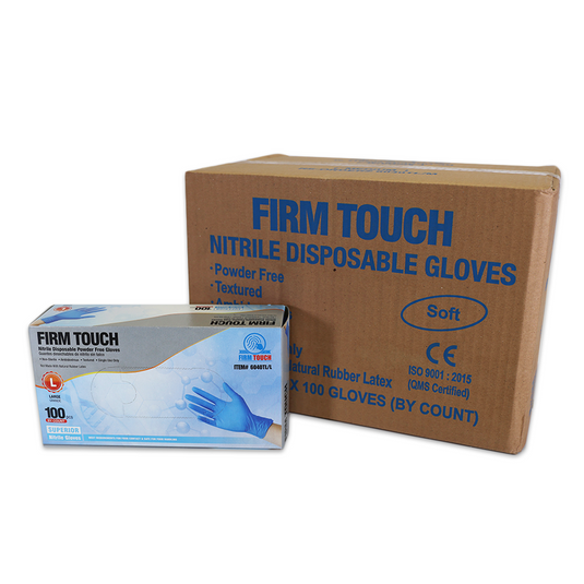 Powder Free 4mil Nitrile Disposable Gloves - Sold by the Case of 10 Boxes