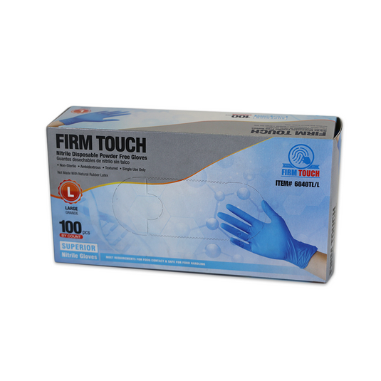 Powder Free 4mil Nitrile Disposable Gloves - Sold by the Case of 10 Boxes