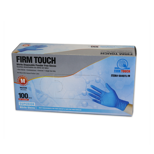 Powder Free 4mil Nitrile Disposable Gloves - Sold by the Case of 10 Boxes