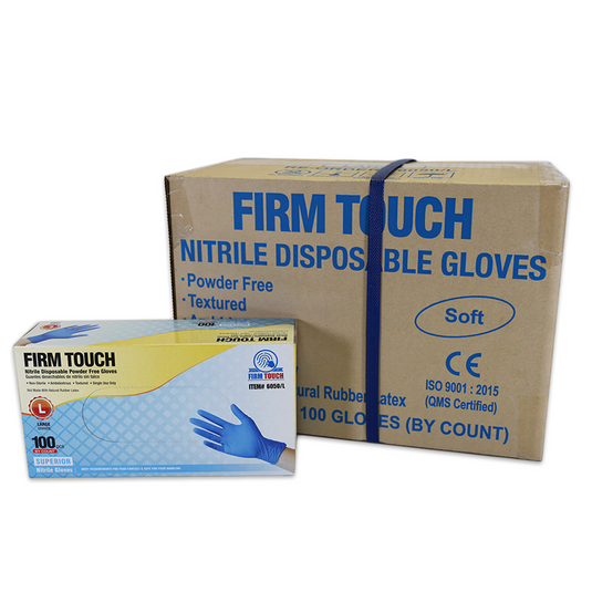 Powder Free 5mil Nitrile Disposable Gloves - Sold by the Case of 10 Boxes