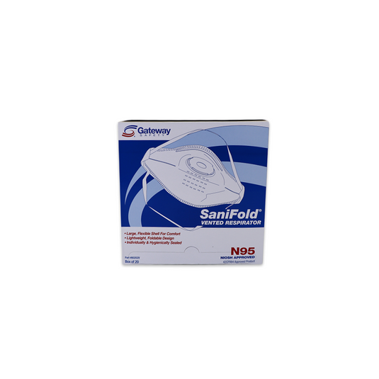 SaniFold N95 Particulate Respirator - Sold by the Box of 20