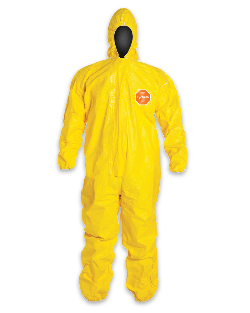 Load image into Gallery viewer, DuPont TyChem 2000 Yellow Coveralls - Sold by the Case of 4
